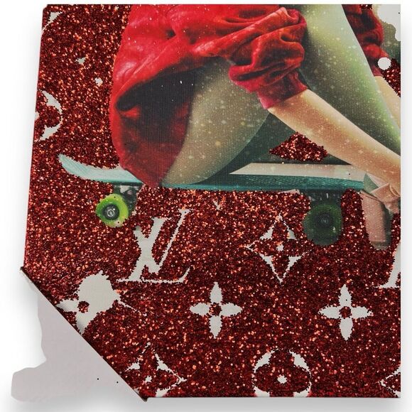 Louis Vuitton X Supreme Design District Canvas Fashion Wall Print 28x20 - Picture 6 of 9